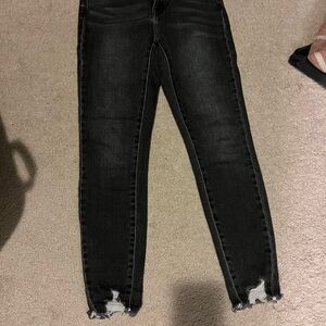 Kancan Black Distressed Women's Jeans